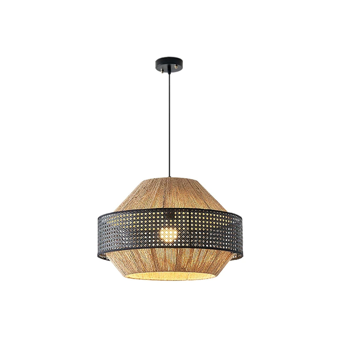 Avelmere Lampa Wisząca Z Plecionego Rattanu