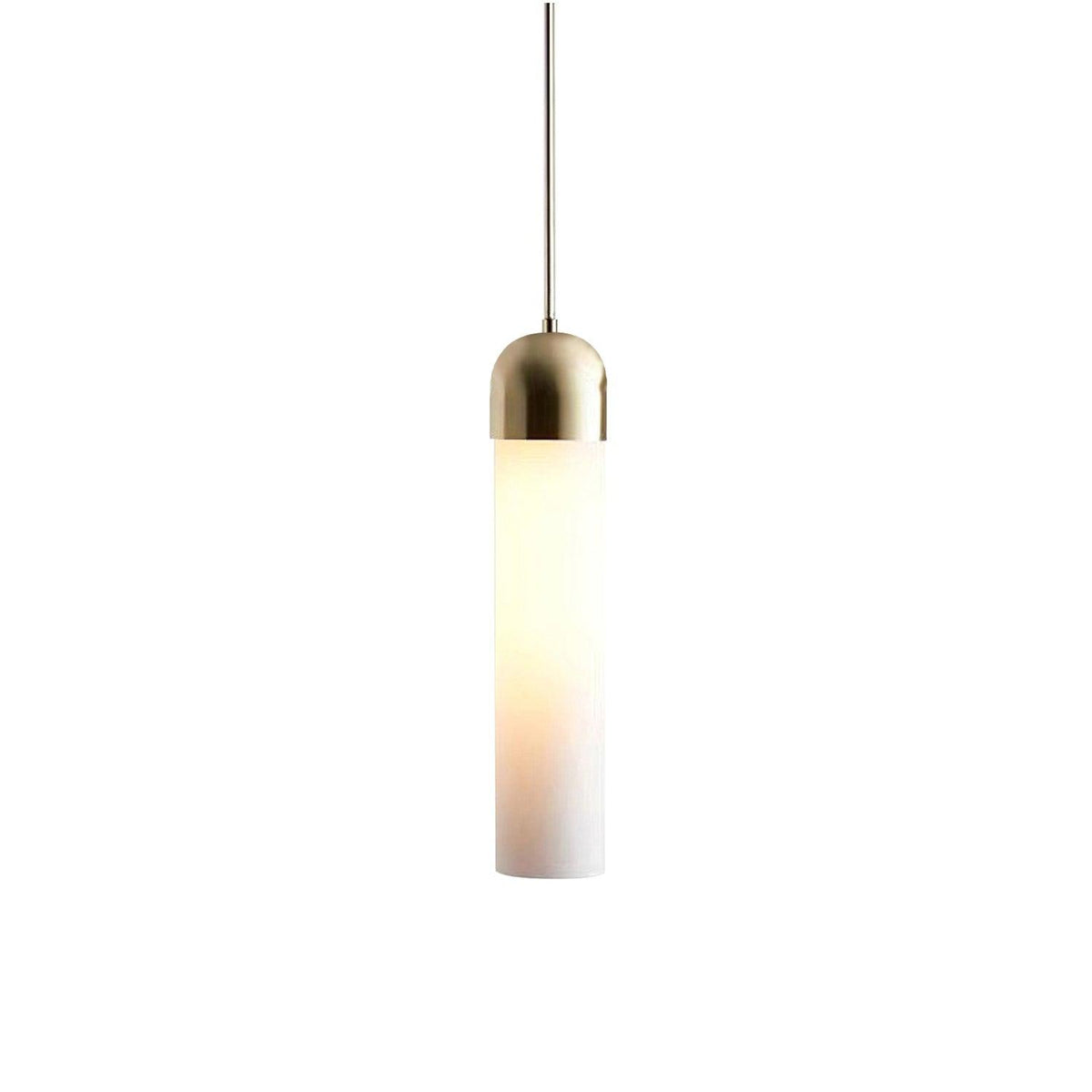 Eurcara nowoczesna minimalistyczna lampa wisząca ze szkła o kształcie cylindrycznym