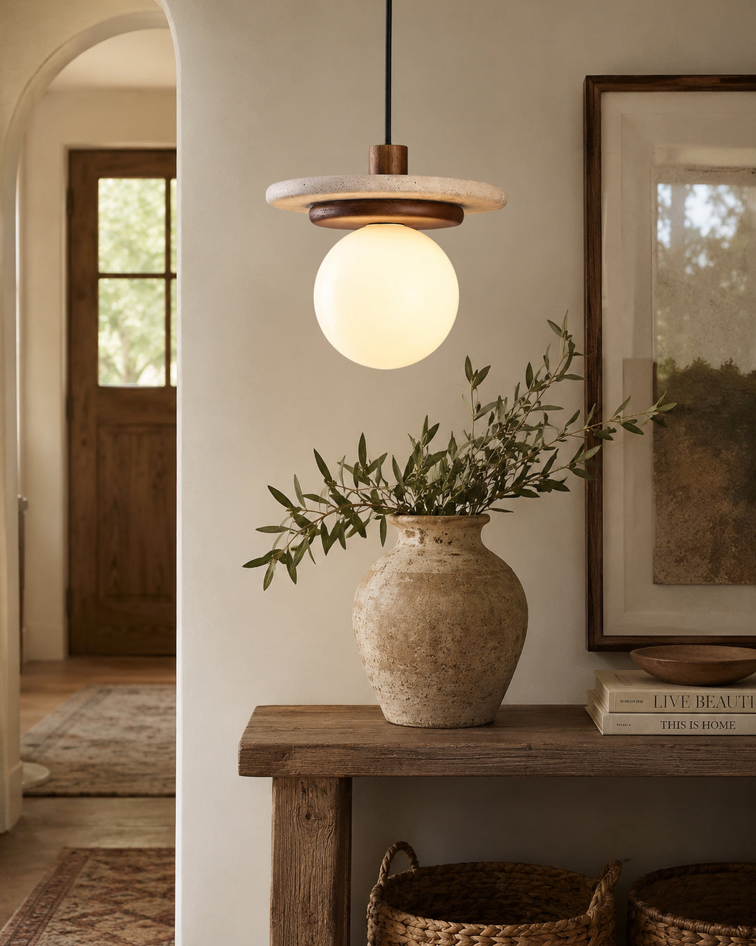 Farren Travertine lampa wisząca