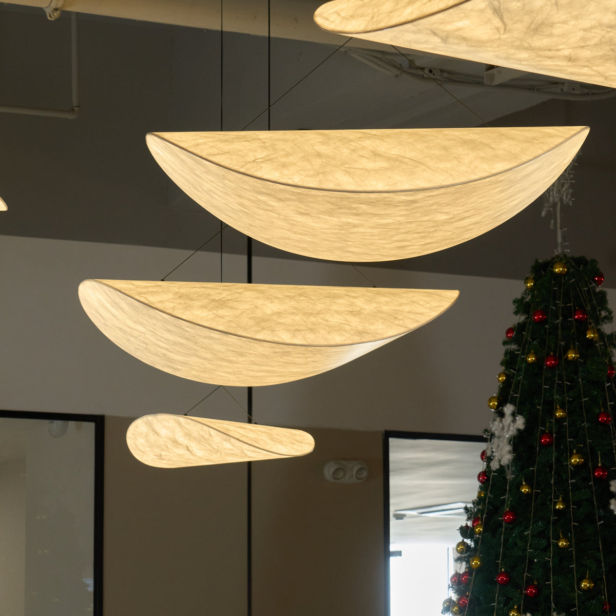 Luminette minimalistyczna lampa wisząca Jedwab morwowy