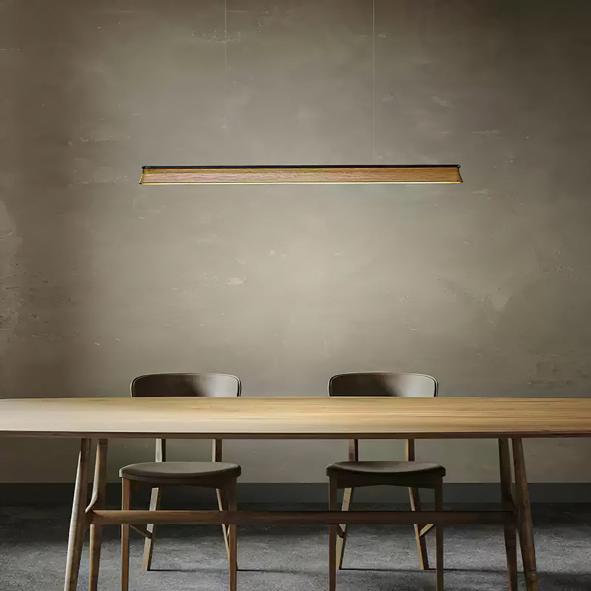 Aldeette lampa wisząca drewniana belka minimalistyczna