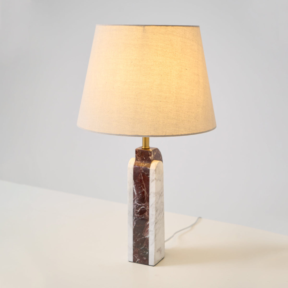 Jovix nowoczesna lampa stołowa z marmuru