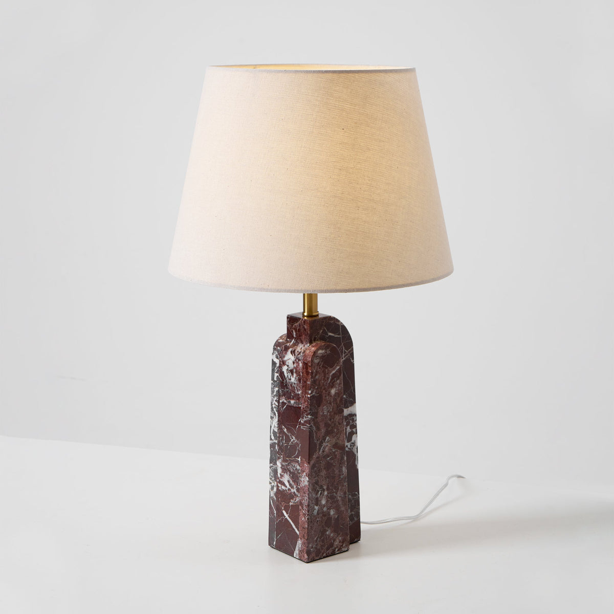 Jovix nowoczesna lampa stołowa z marmuru