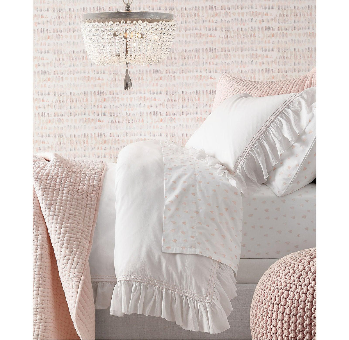 Farlan lampa sufitowa ze strunami kryształowych kulek Luxury