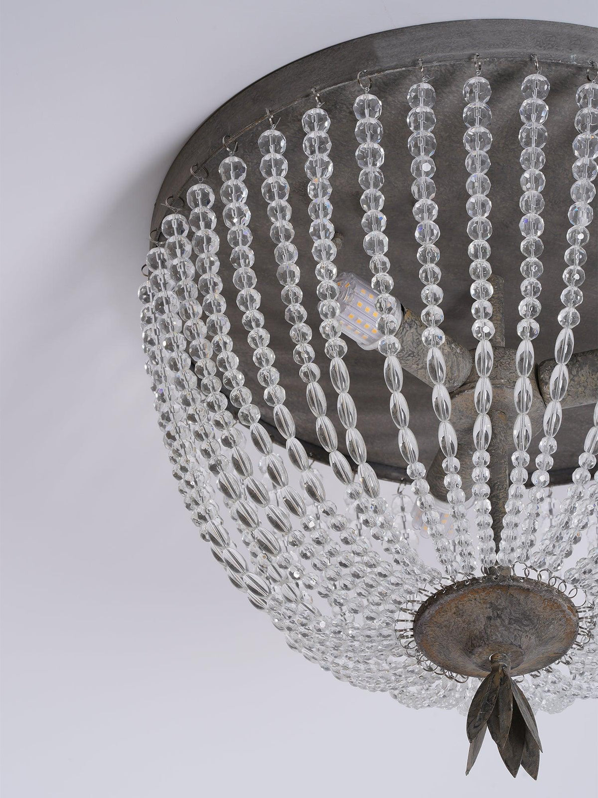 Farlan lampa sufitowa ze strunami kryształowych kulek Luxury