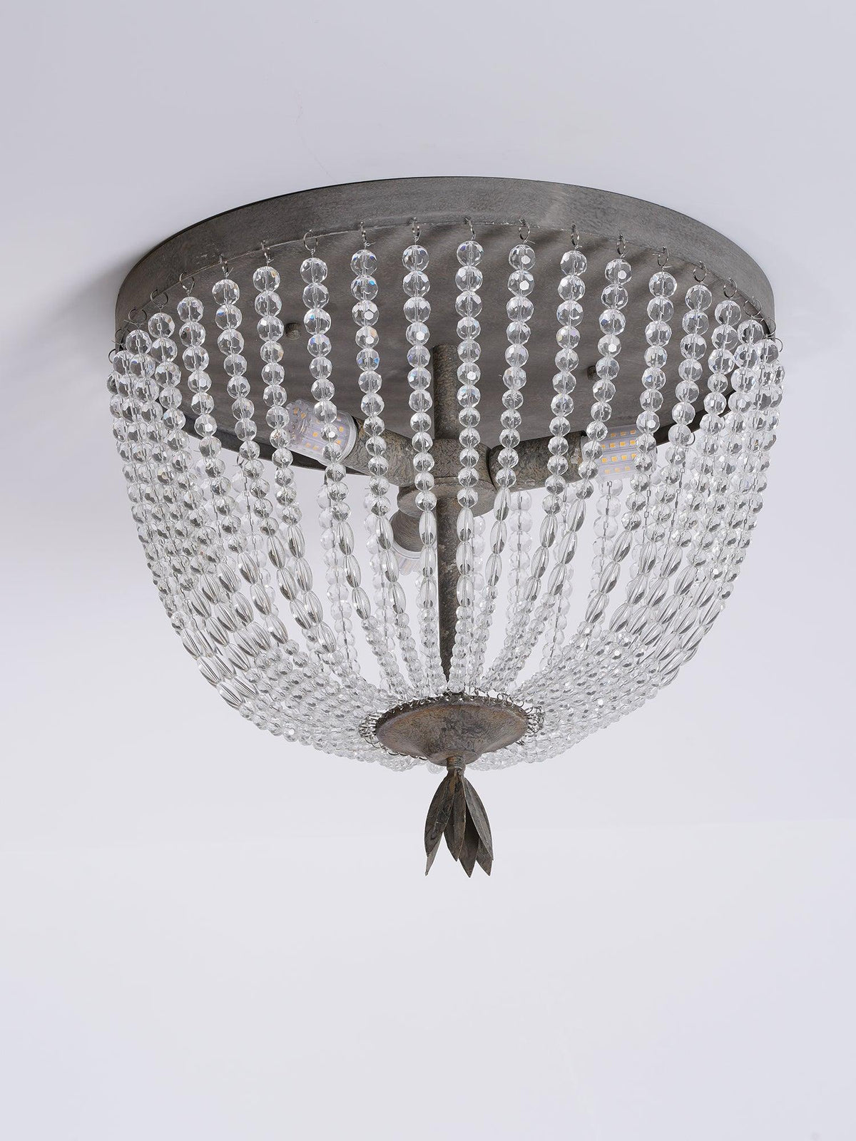 Farlan lampa sufitowa ze strunami kryształowych kulek Luxury