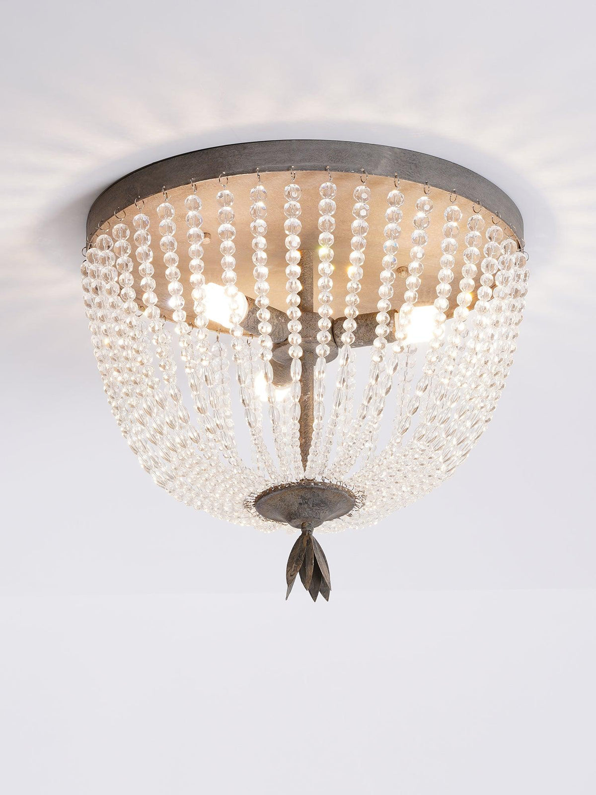 Farlan lampa sufitowa ze strunami kryształowych kulek Luxury