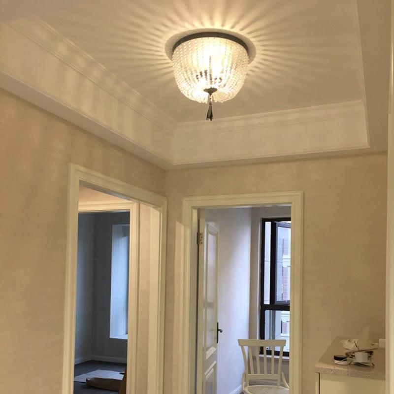 Farlan lampa sufitowa ze strunami kryształowych kulek Luxury