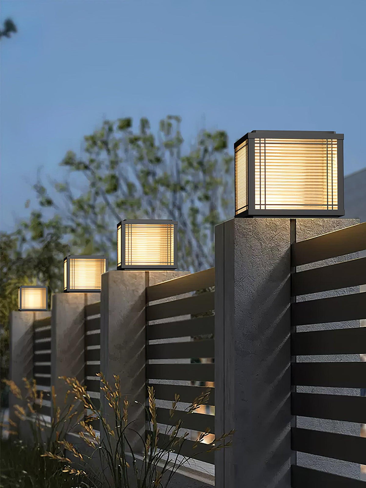 Glorin stalowa lampa stołowa w stylu japońskim
