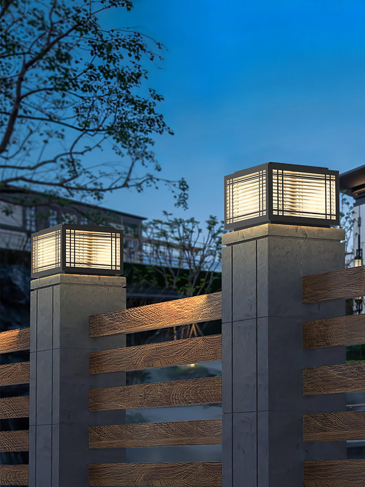Glorin stalowa lampa stołowa w stylu japońskim