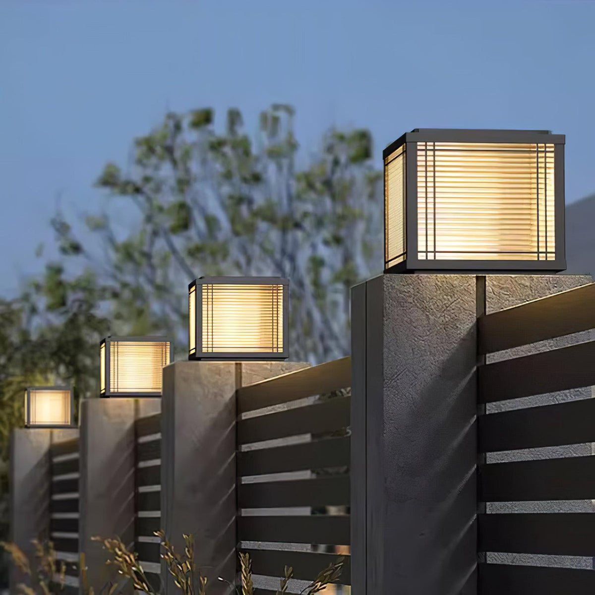 Glorin stalowa lampa stołowa w stylu japońskim