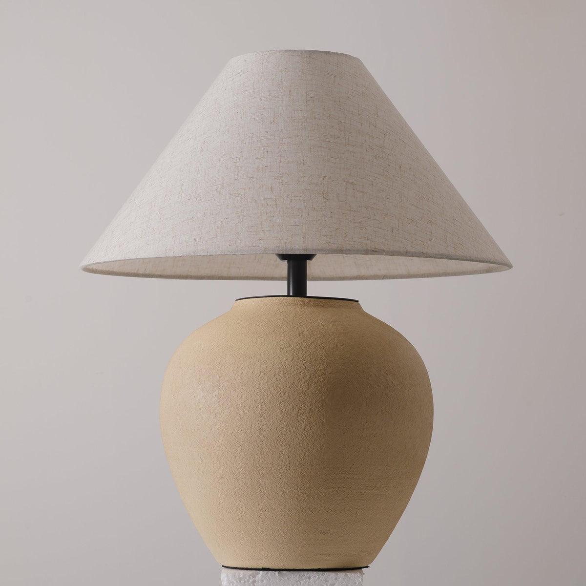 Lumian rustykalna lampa stołowa ze szkła ceramicznego