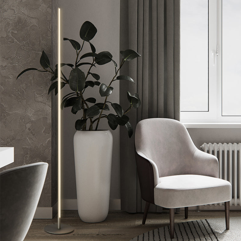 Mira nowoczesna minimalistyczna liniowa lampa stojąca Arisha