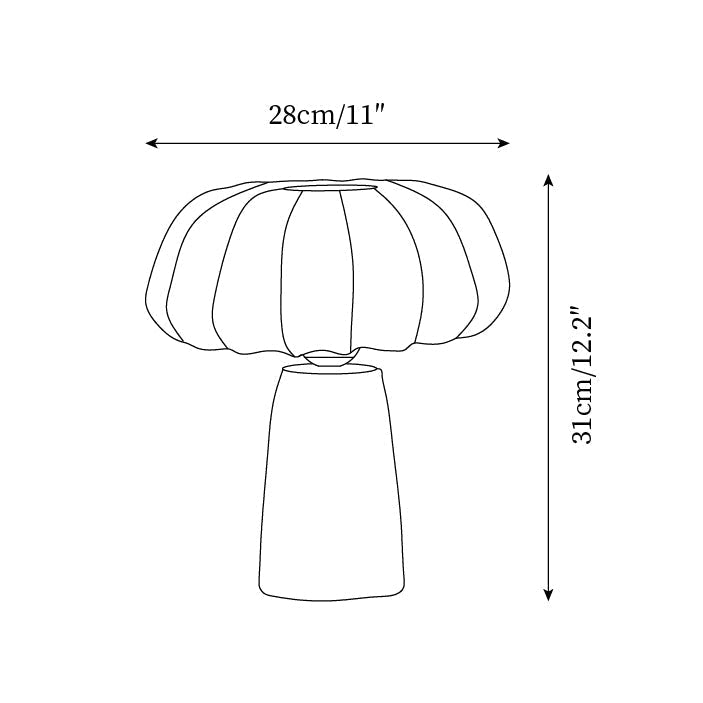Mochy lampa stołowa