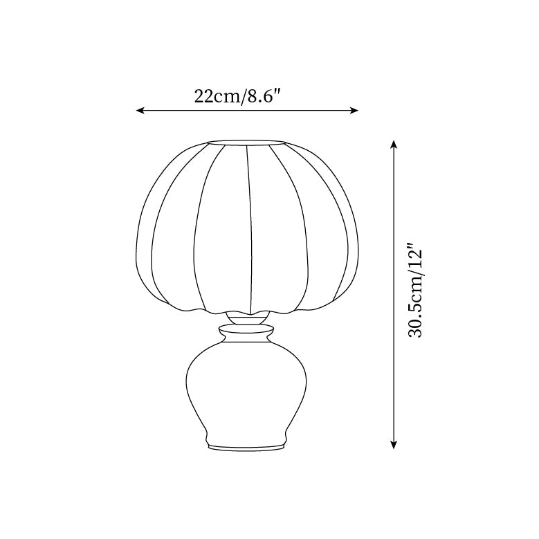 Mochy lampa stołowa