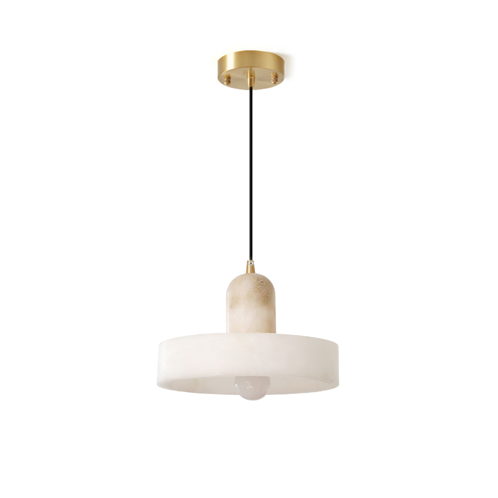 Lampa wisząca Luste Disc Orb Alabaster