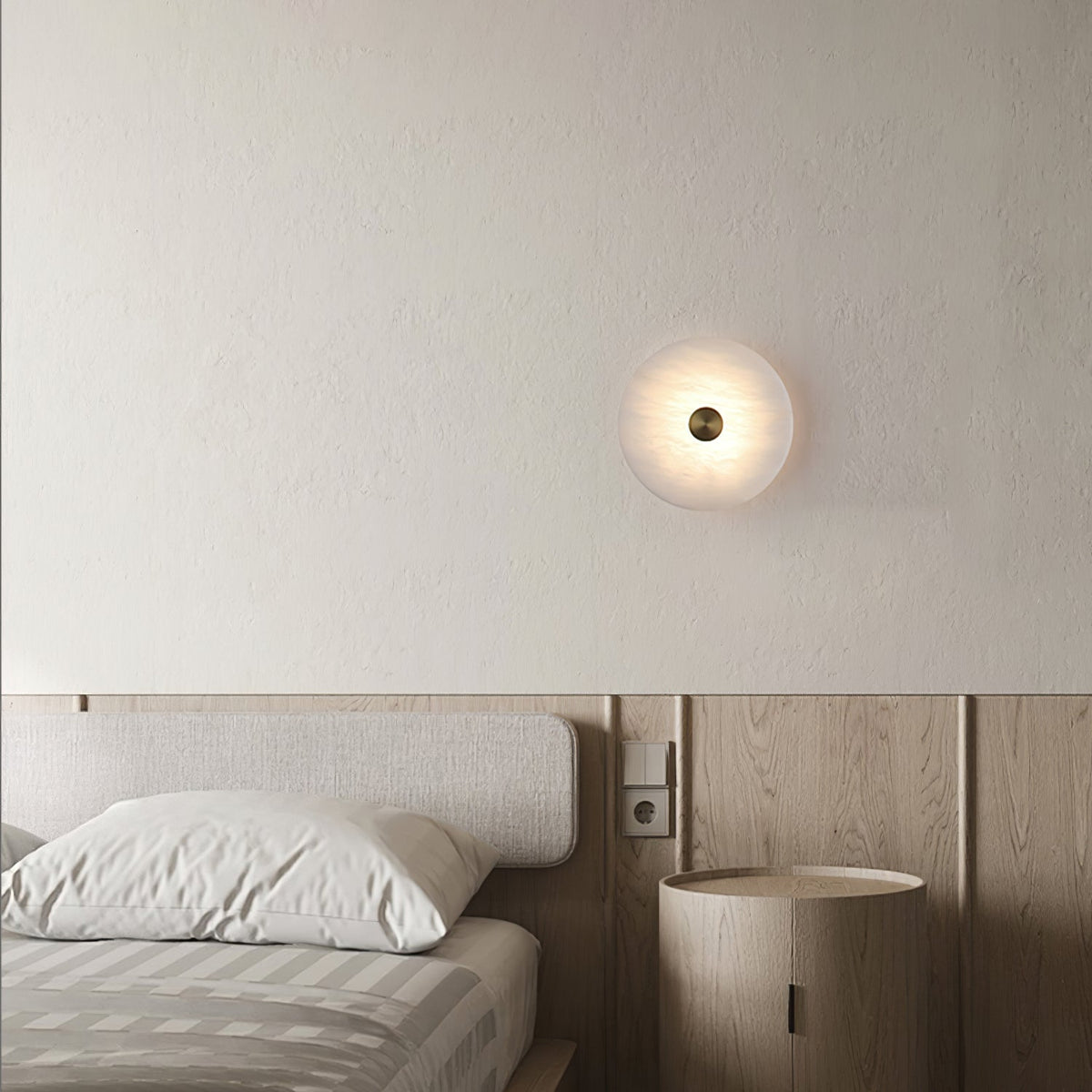 Selina minimalistyczna lampa sufitowa w alabastrze