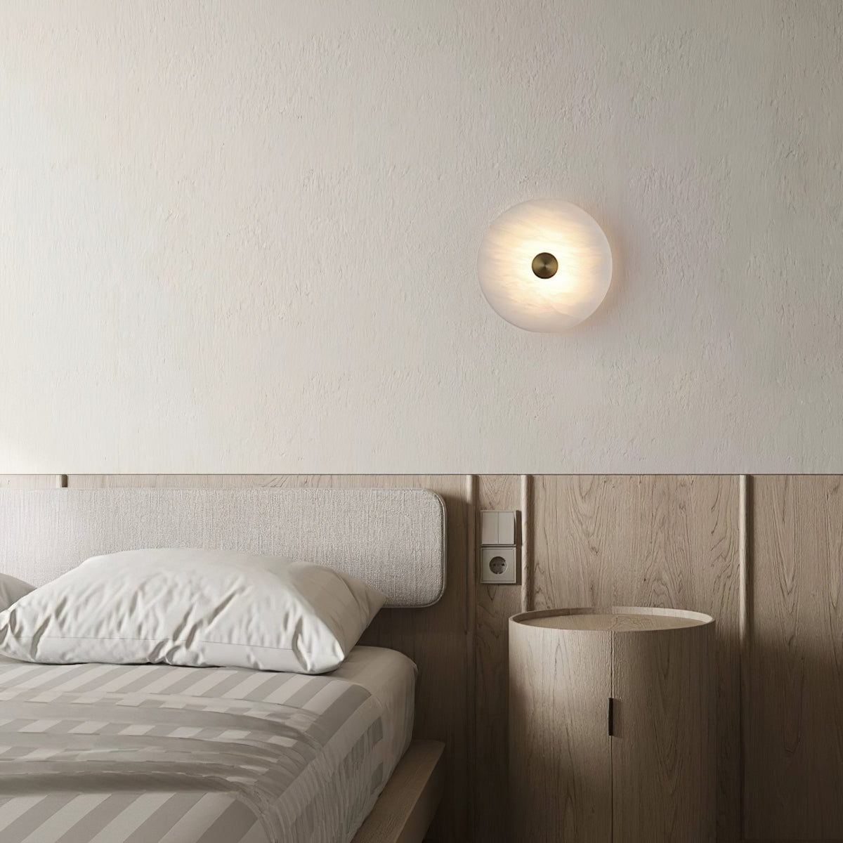 Selina minimalistyczna lampa sufitowa w alabastrze