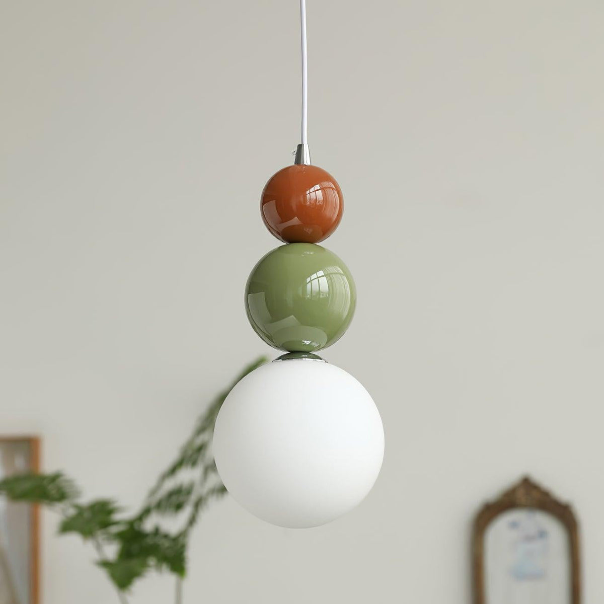 Lunetta Stacked lampa wisząca z kolorowymi sferami