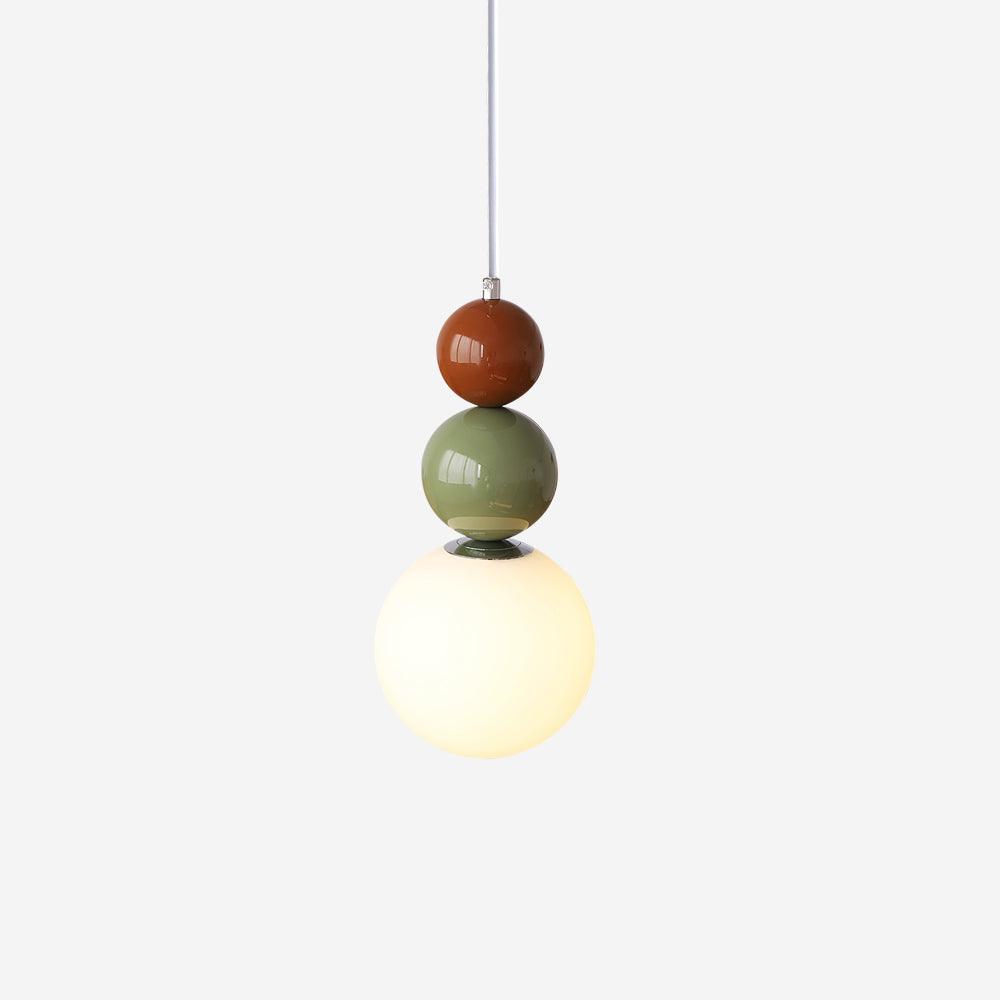 Lunetta Stacked lampa wisząca z kolorowymi sferami