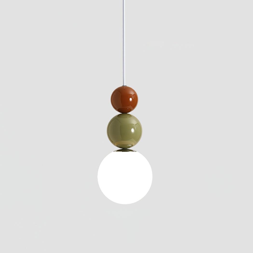Lunetta Stacked lampa wisząca z kolorowymi sferami