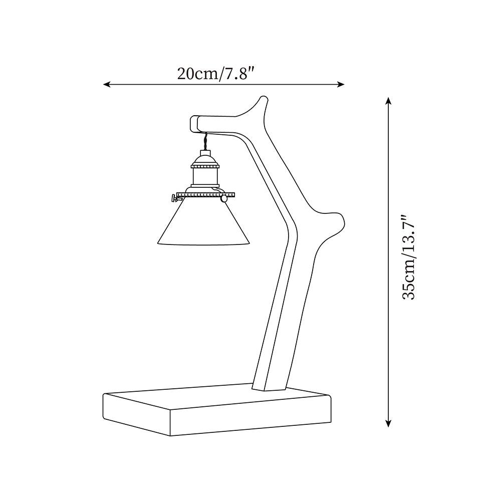 Lampa stołowa Craman ze szkła