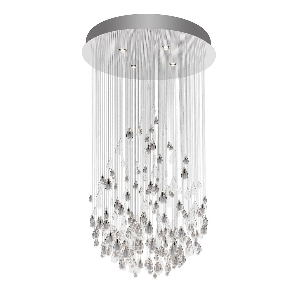 Droplets Cascading żyrandol ze szkła