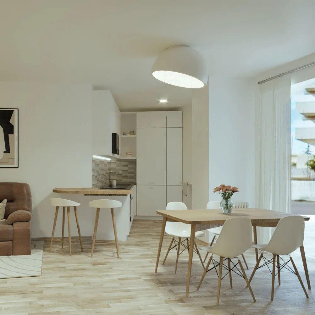 Flanel lampa sufitowa kopuła drewno wewnątrz ciepła nowoczesna minimalistyczna salon | Cielum