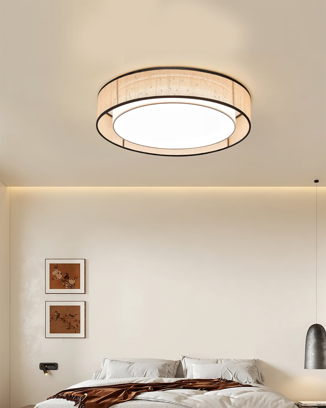 Fioiraya plafon / lampa sufitowa montowana bezpośrednio z płótna