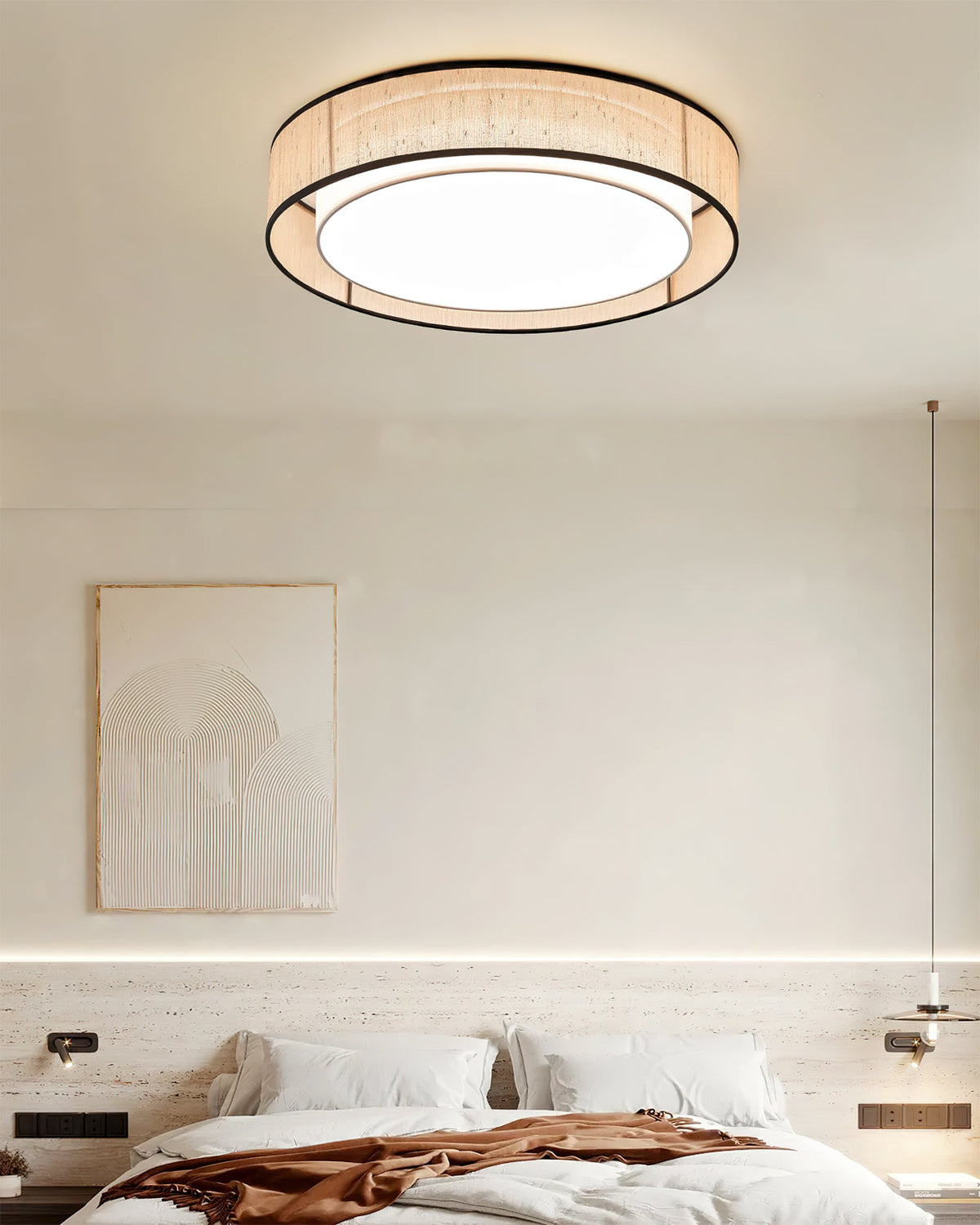 Fioiraya plafon / lampa sufitowa montowana bezpośrednio z płótna