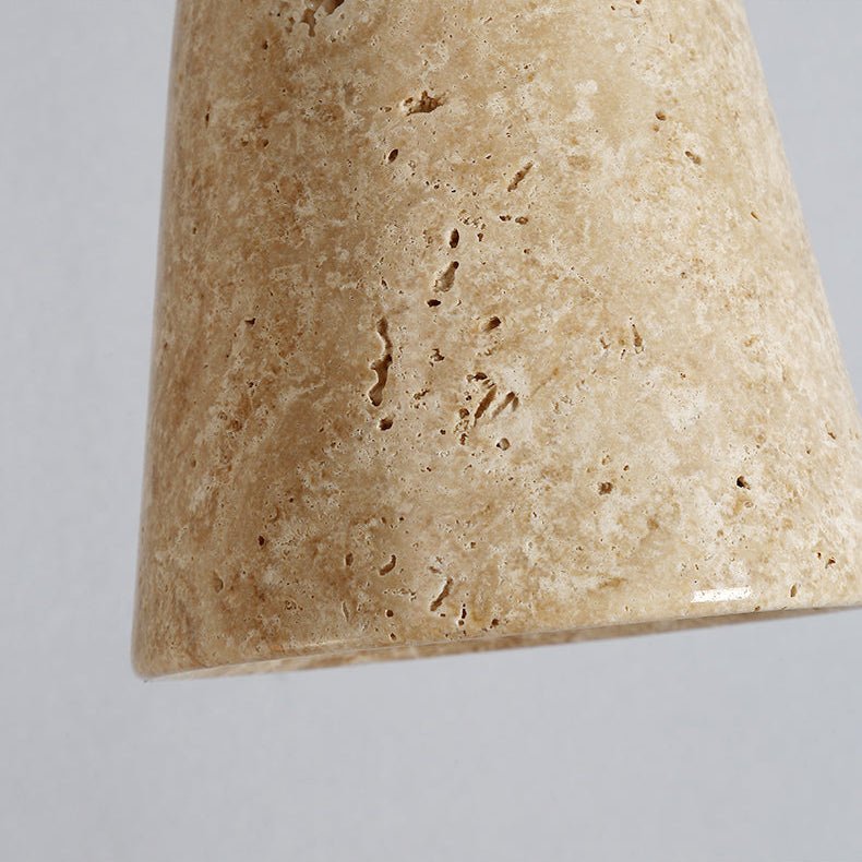 Earthy Travertine Cone lampa wisząca
