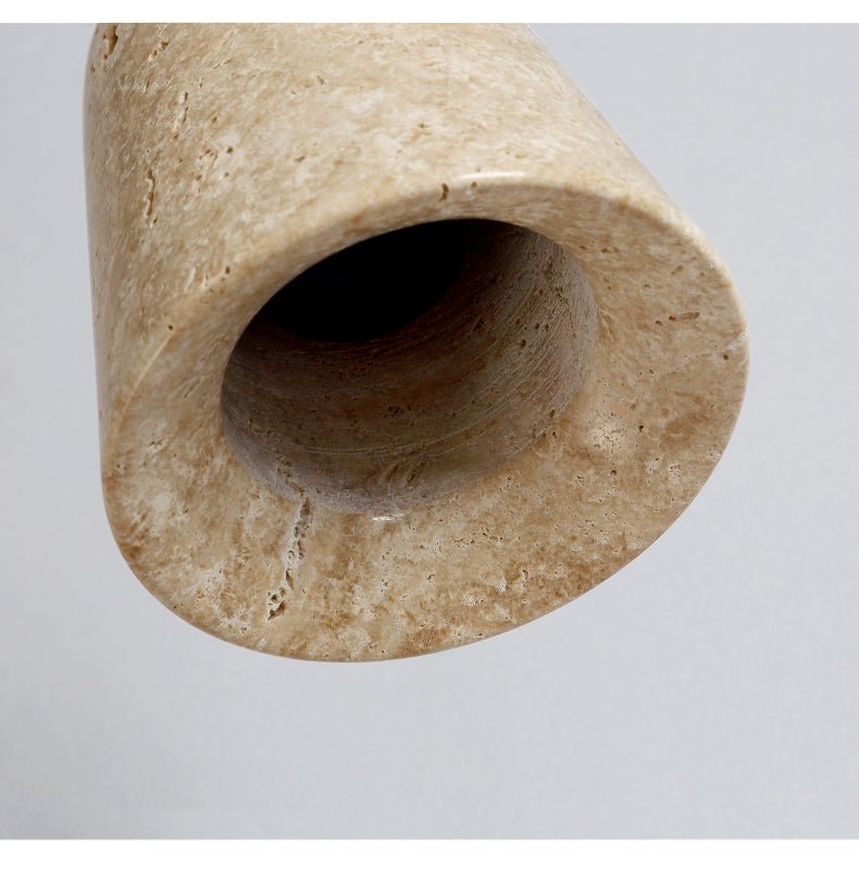 Earthy Travertine Cone lampa wisząca