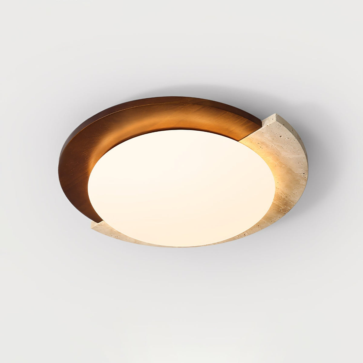 Noraaine Arc-Rim Travertine lampa sufitowa