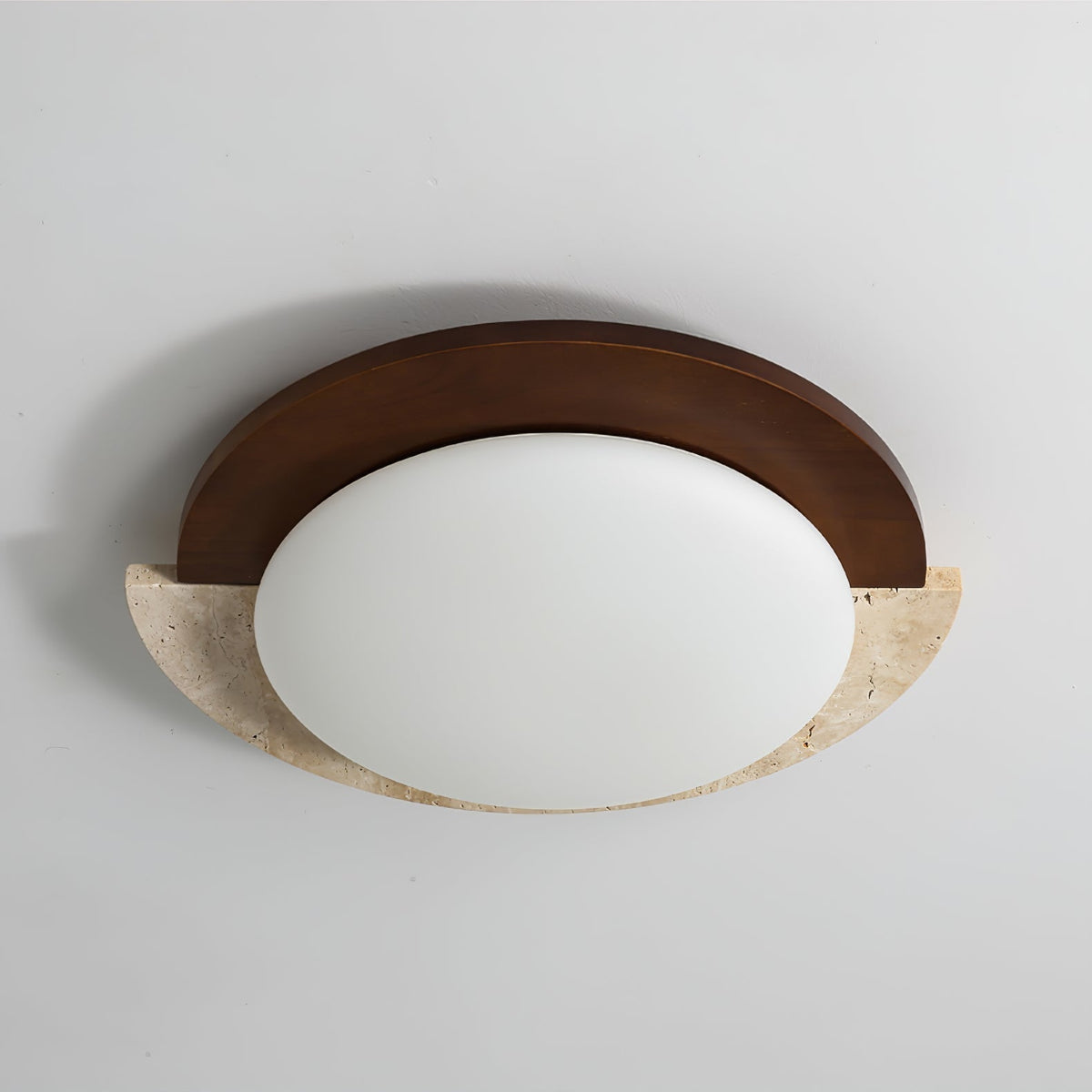 Noraaine Arc-Rim Travertine lampa sufitowa