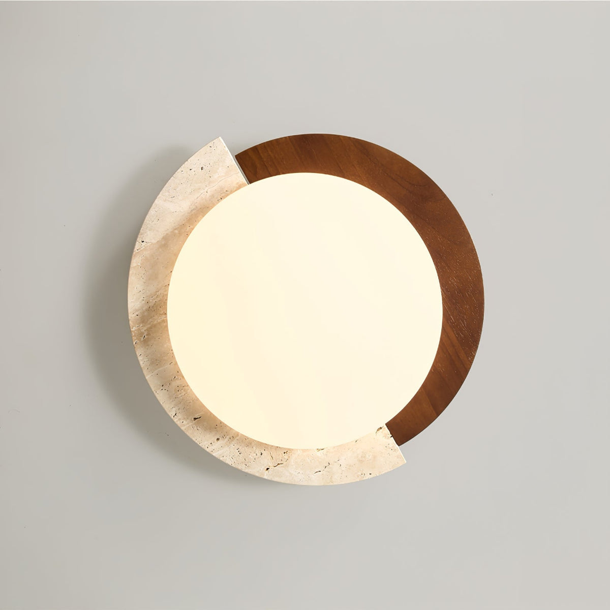 Noraaine Arc-Rim Travertine lampa sufitowa