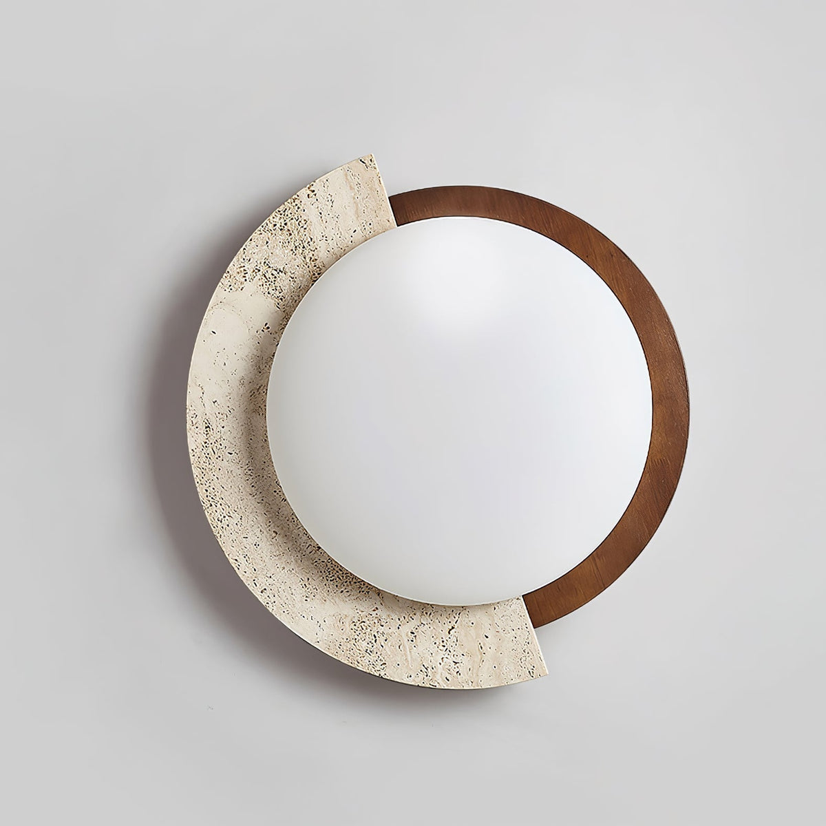 Noraaine Arc-Rim Travertine lampa sufitowa