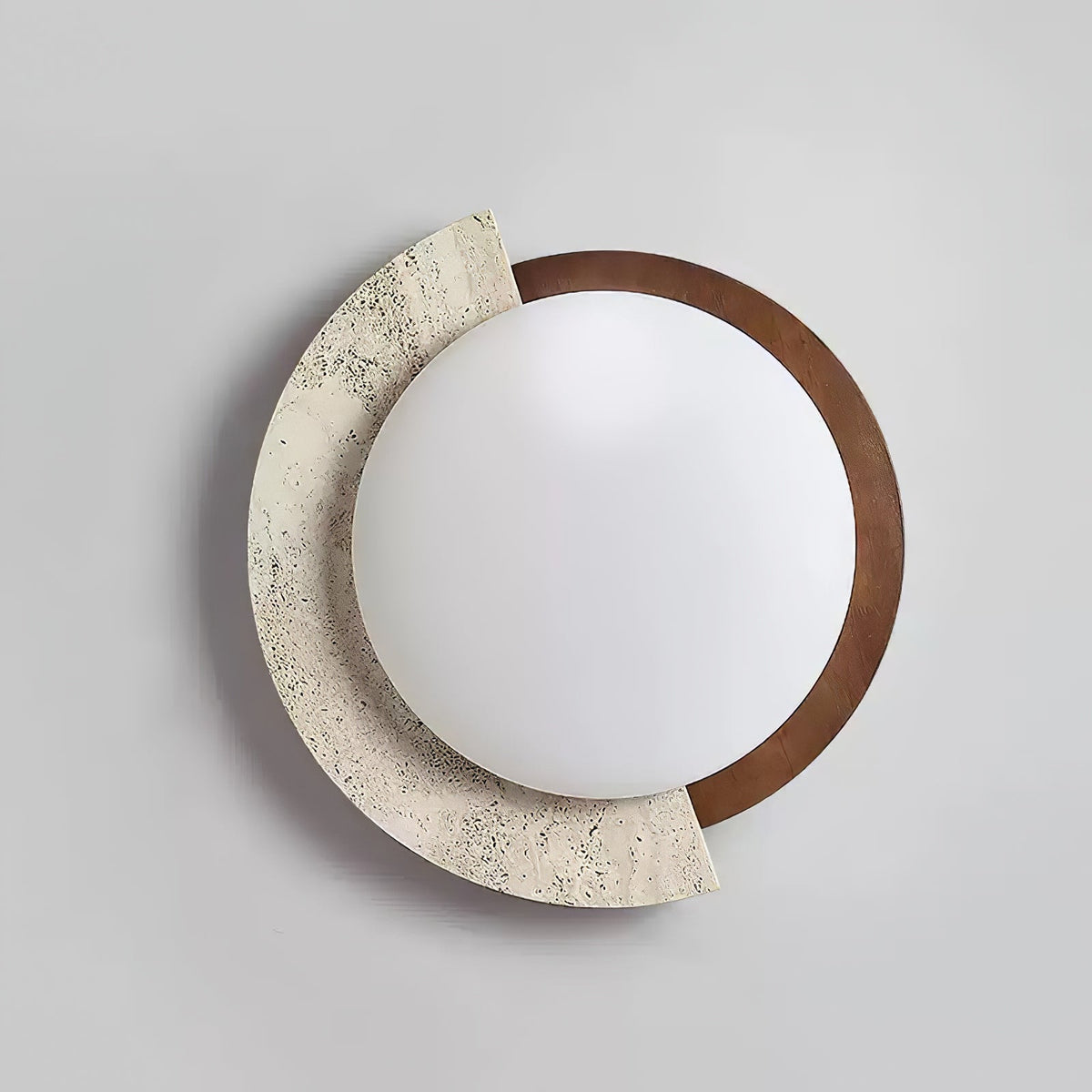 Noraaine Arc-Rim Travertine lampa sufitowa