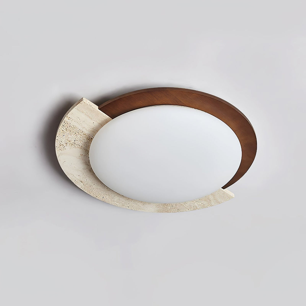 Noraaine Arc-Rim Travertine lampa sufitowa
