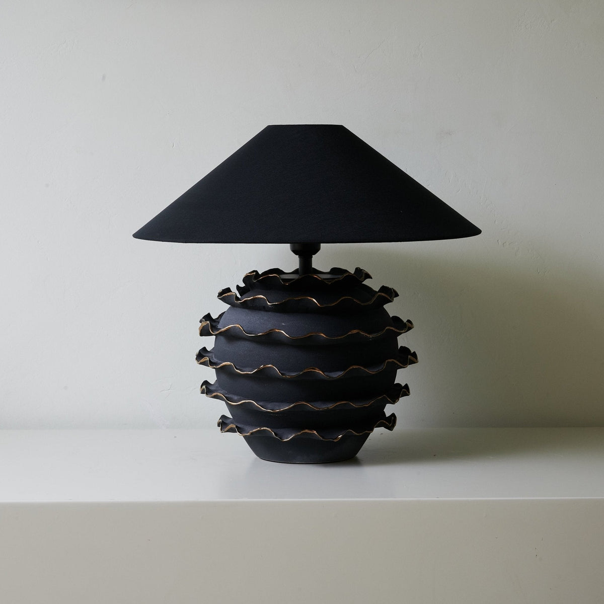 Chris nowoczesna lampa stołowa z ceramiki