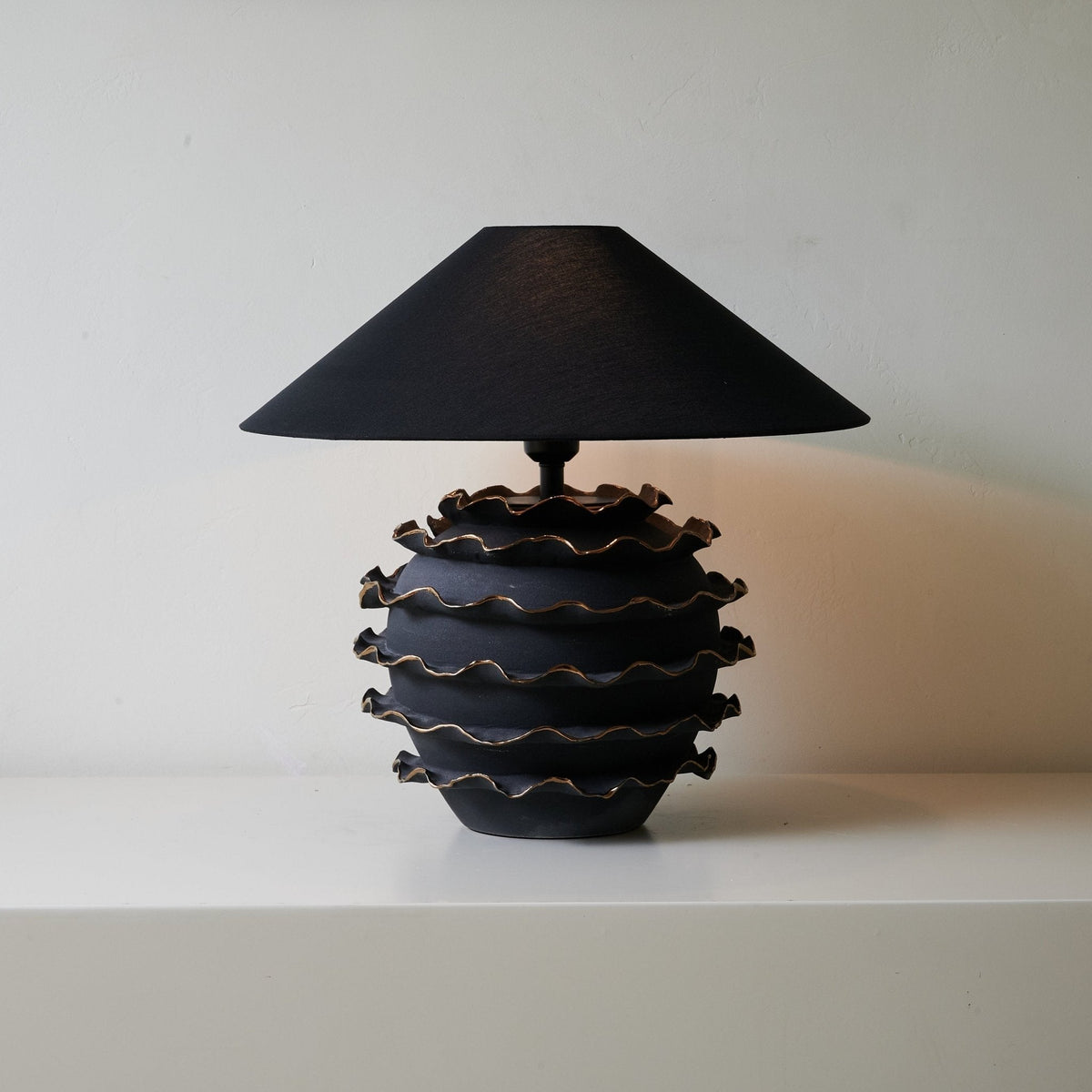 Chris nowoczesna lampa stołowa z ceramiki