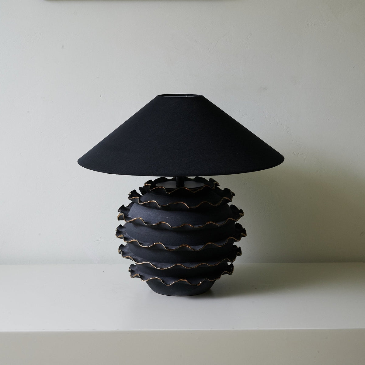 Chris nowoczesna lampa stołowa z ceramiki