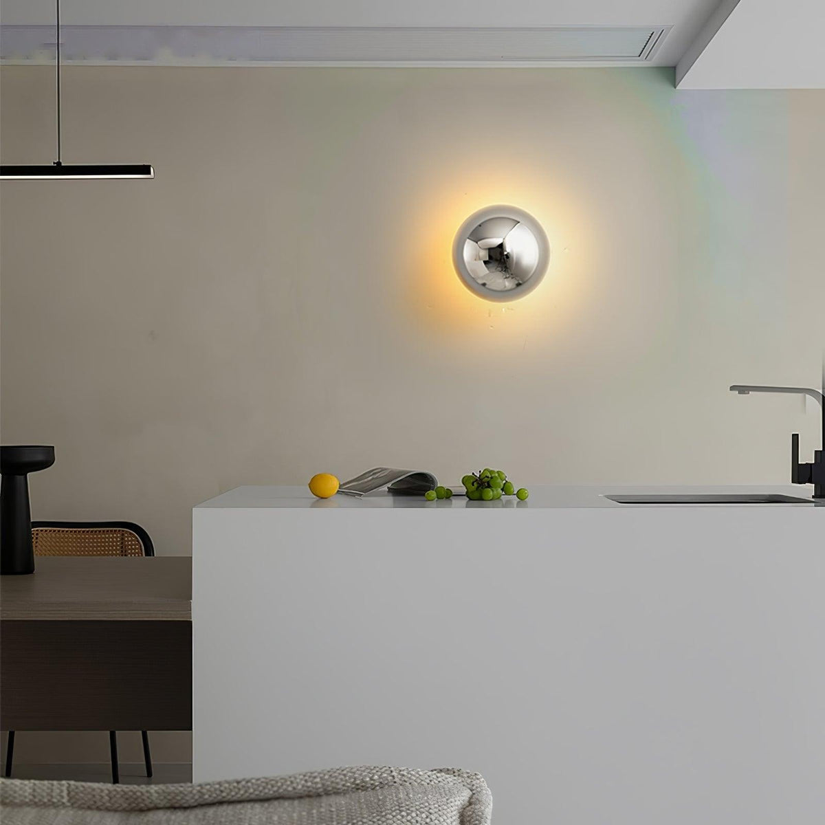 Virixy nowoczesny minimalistyczny kinkiet kulisty