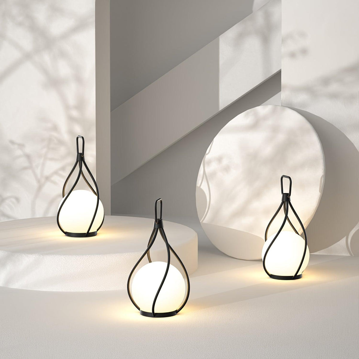 Emma minimalistyczna lampa stołowa ze szkła