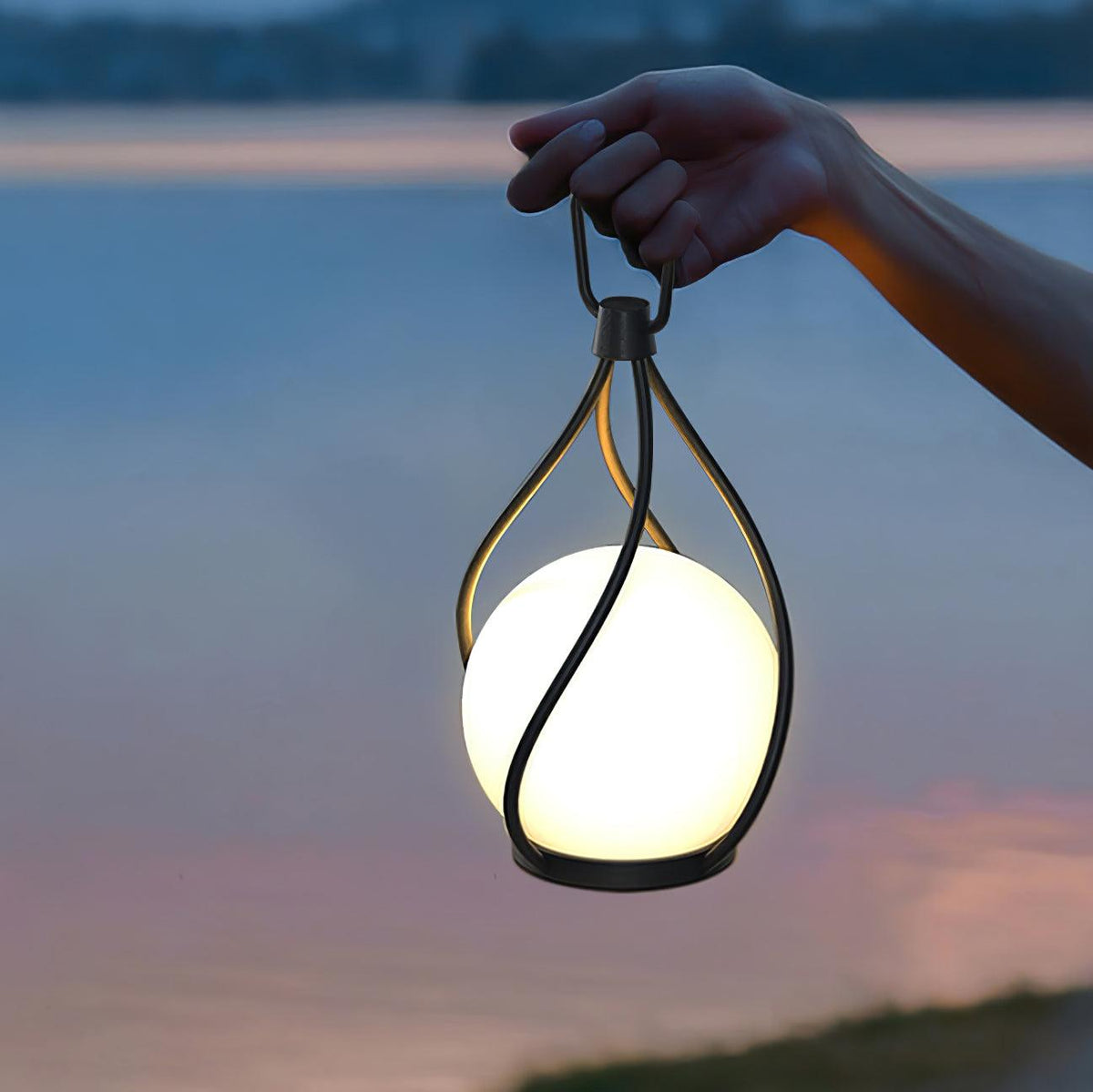 Emma minimalistyczna lampa stołowa ze szkła