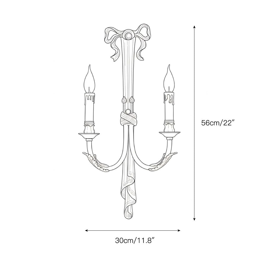 Lampa ścienna Oriaielle z mosiądzu