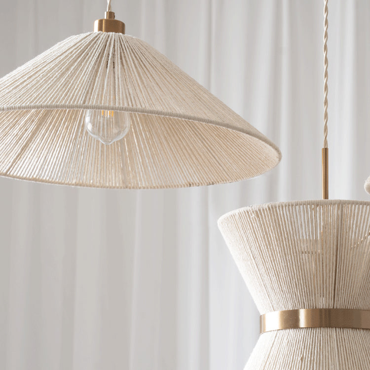 Aldenaya wisząca lampa drewniana