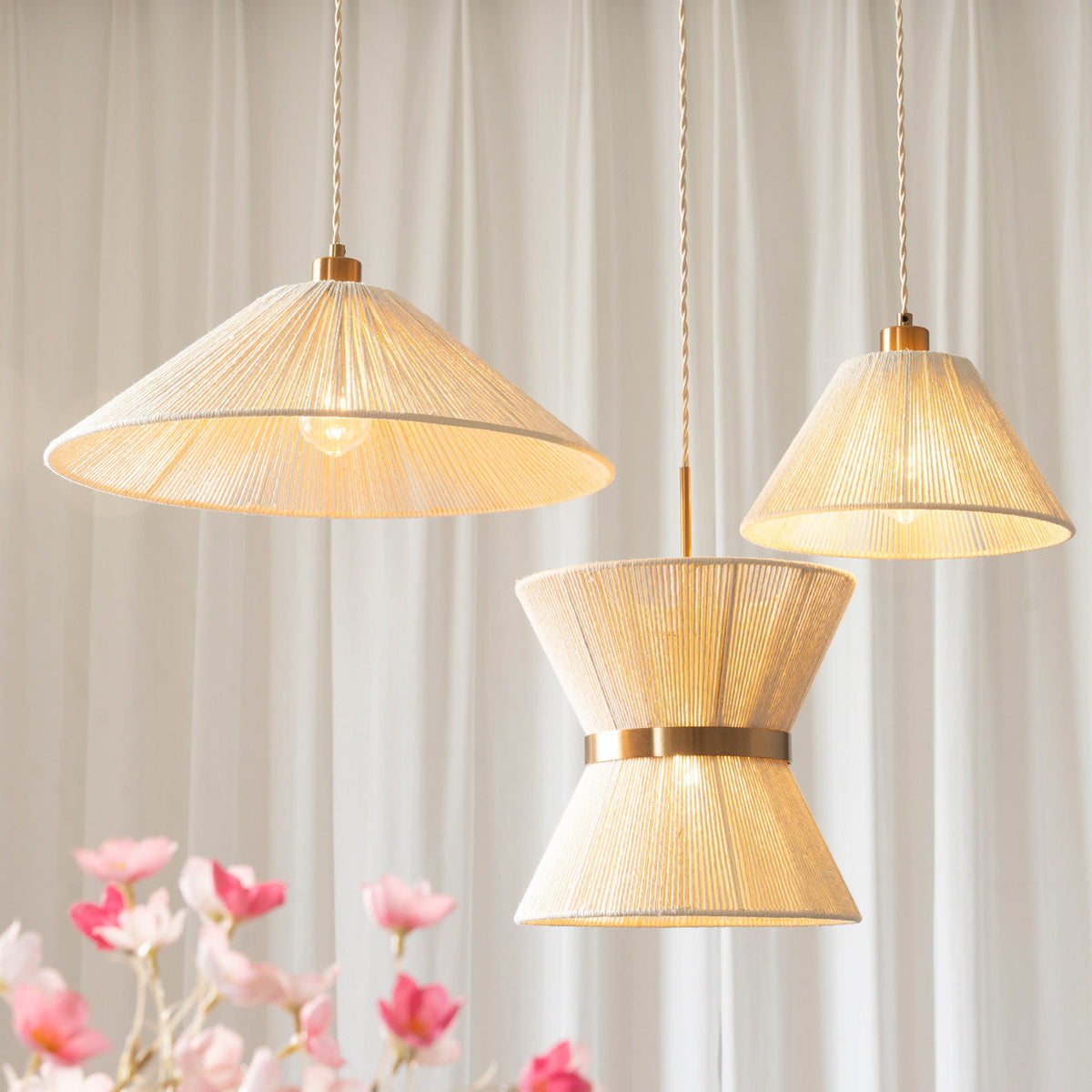 Aldenaya wisząca lampa drewniana