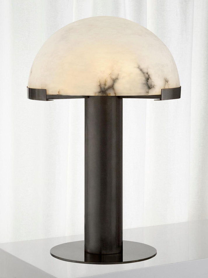 Keir lampa stołowa z alabastrem
