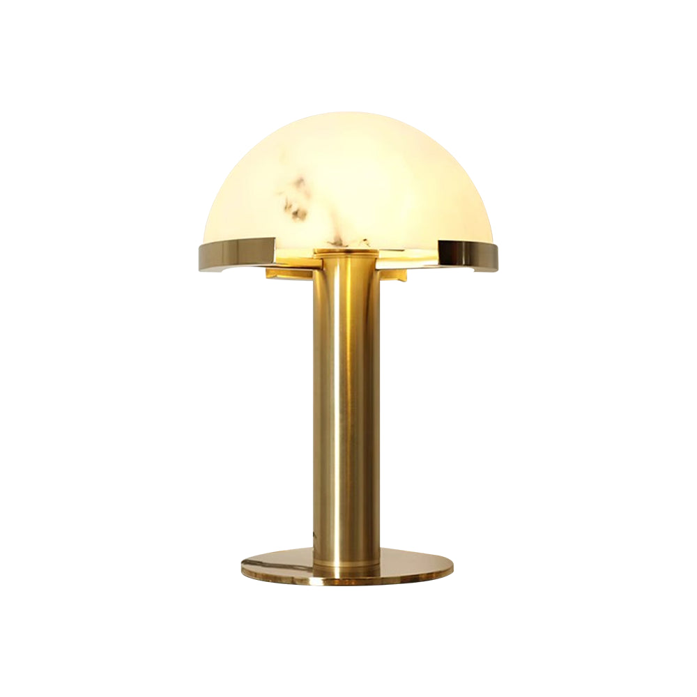 Keir lampa stołowa z alabastrem