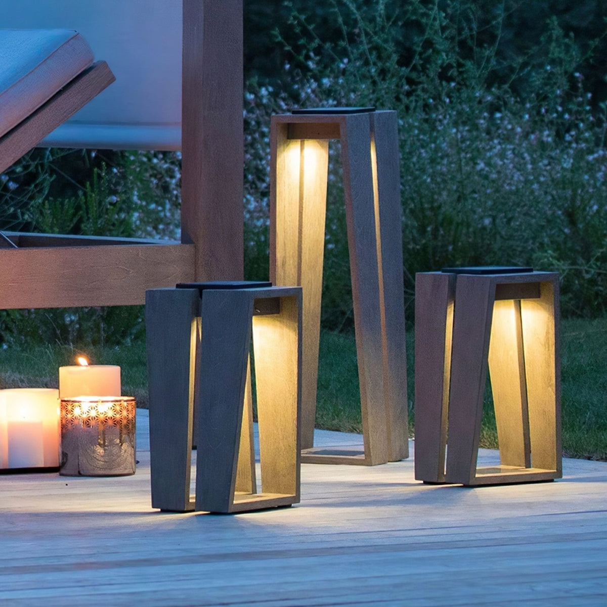 Kovara zewnętrzna lampa stojąca solarna